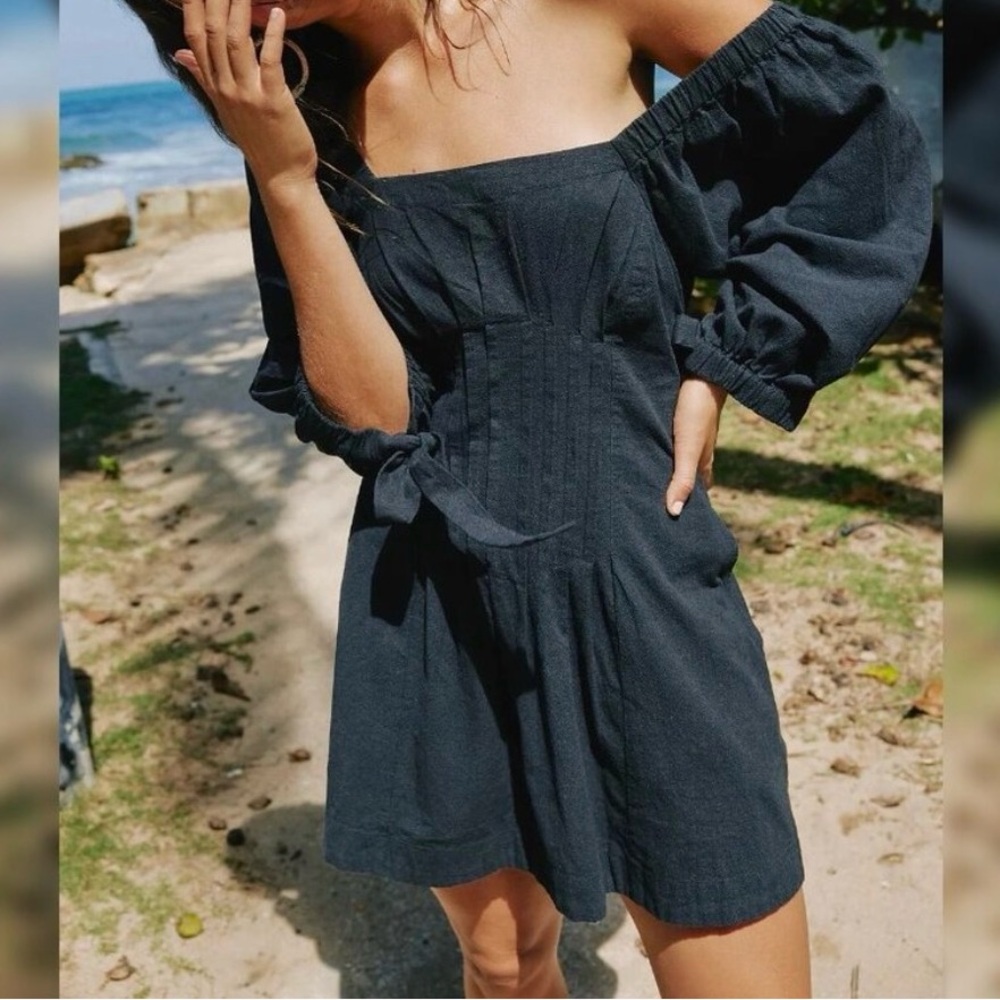 Free People XS Cerise Mini Dress - Black